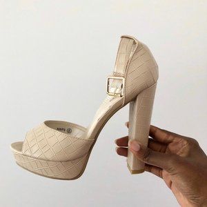 Snake Skin Heels
